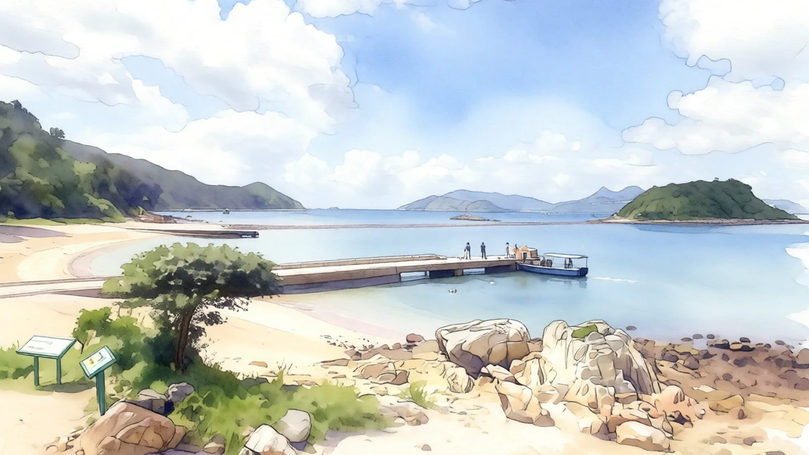 西貢區橋咀洲連島沙洲